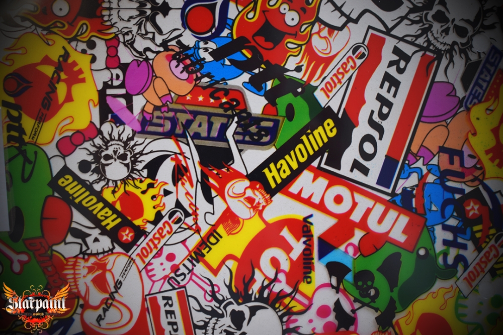 Stickerbomb LD235B 1 Meter x 100 cm breit