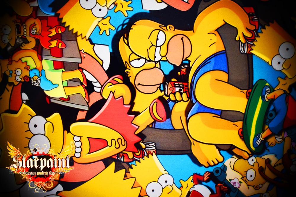 Water transfer printing foil SIMPSONS pattern 100cm x 100cm LMI0002