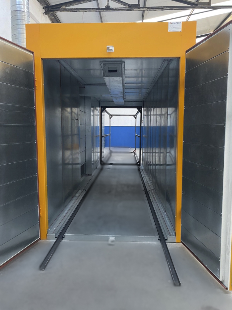 Pulverofen Einbrennofen mit Gasbrenner 1500x1800x3000mm