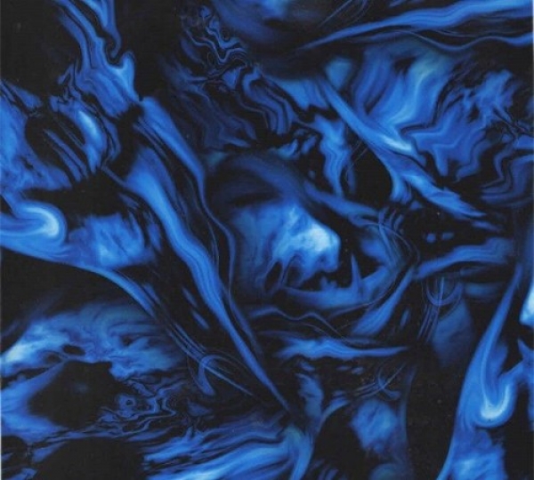 Water transfer printing starter kit Flames Ghost Blue included 2x1 metre Foil