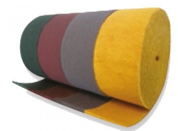 MP Schleifvliesrolle Rot / 10 m Rolle